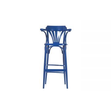 Scaun de bar din lemn de fag 135 Blue, l54xA49xH107 cm