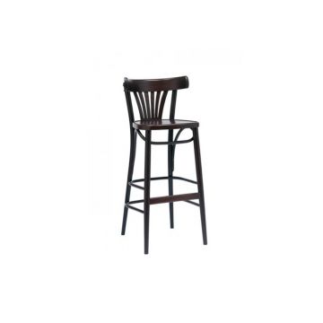 Scaun de bar din lemn de fag 56 Wenge, l44,5xA47xH104 cm
