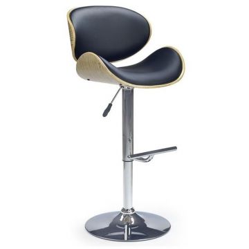 Scaun bar HM H44 negru Negru