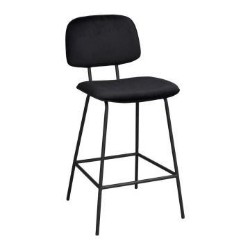 Scaune de bar negre 2 buc. 94 cm Bryan - Rowico
