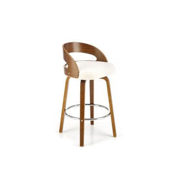 Scaun Bar Hans 110, 47x43x84 cm, Cream/Nuc