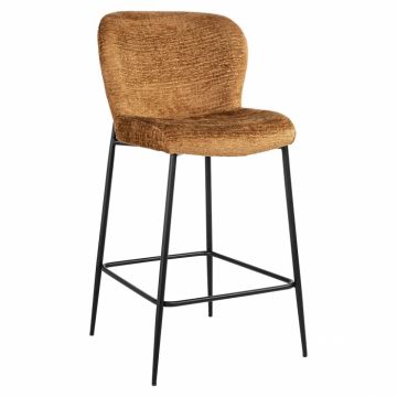 Scaun de bar Counter stool Darby cognac