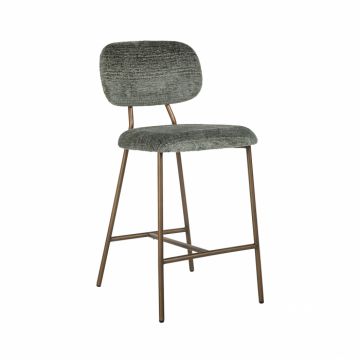 Scaun de bar Counter Xenia gri auriu mat