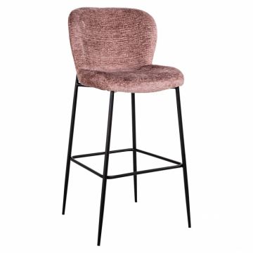 Scaun de bar Darby roz pal (FR-Fusion pale 200)