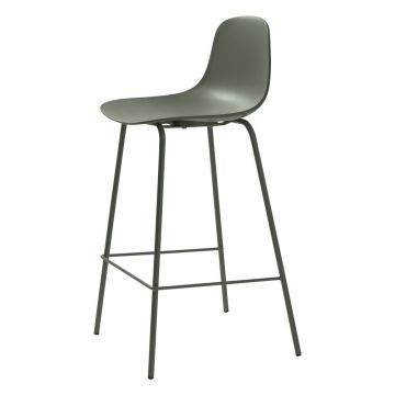 Scaun de bar kaki din plastic (înălțime șezut 67,5 cm) Whitby – Unique Furniture