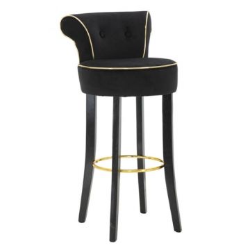 Scaun de bar LUXY black cm 46x48x96 (inaltimea sezutului 75cm)
