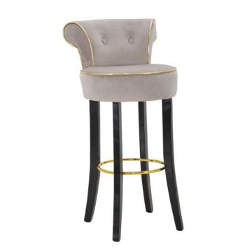 Scaun de bar LUXY gri cm 46x48x96 (inaltimea sezutului 75cm)