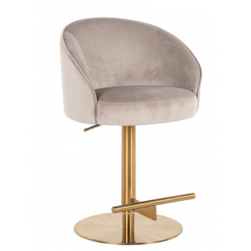 Scaun de bar Zabi, kaki auriu, 112x57x56 cm