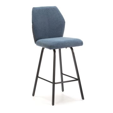 Scaune de bar albastru-deschis 4 buc. 65 cm Bei – Marckeric