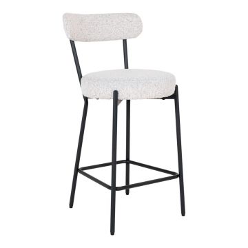 Scaun de bar alb (înălțime șezut 65 cm) Badalona – House Nordic Scaun de bar alb (înălțime șezut 65 cm) Badalona – House Nordic