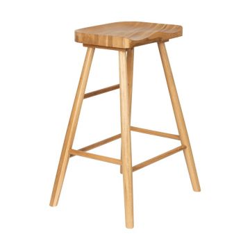 Scaun de bar în culoare naturală din lemn de stejar (înălțime șezut 65,5 cm) Vander – White Label