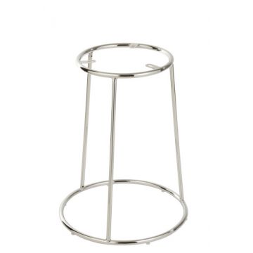Scaun de bar mediu, Metal, Argintiu, 43x43x55 cm