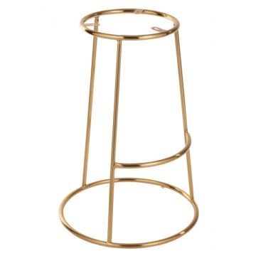 Scaun de bar, Metal, Auriu, 47x47x66 cm