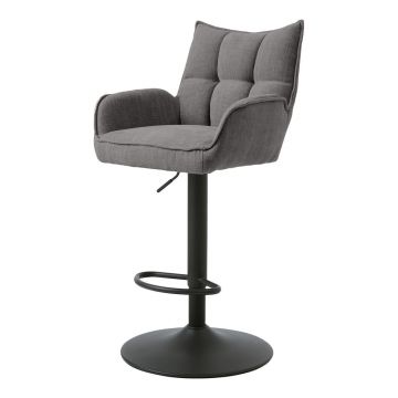 Scaune de bar gri cu înălțime ajustabilă 2 buc. Marilla – Unique Furniture