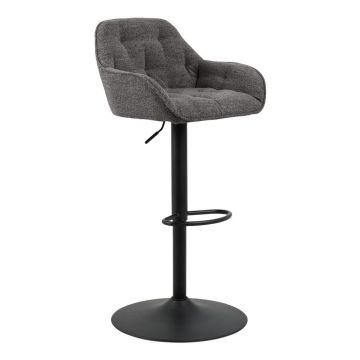 Scaune de bar gri-închis rotative 2 buc. 109 cm Brooke – Actona