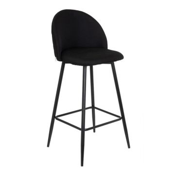 Scaune de bar negre 2 buc. (înălțime șezut 69 cm) – Casa Selección
