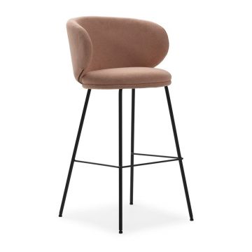 Scaune de bar roz-deschis 2 buc. (înălțime șezut 65 cm) Rush – Marckeric