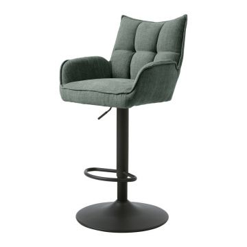 Scaune de bar verzi cu înălțime ajustabilă 2 buc. Marilla – Unique Furniture
