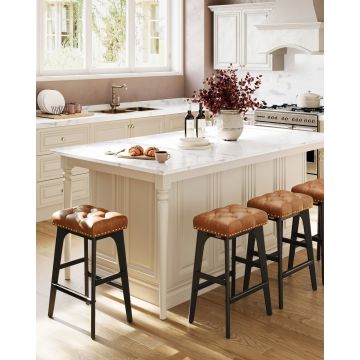 Set 2 scaune de bar Vasagle Maro 44x32x66 cm