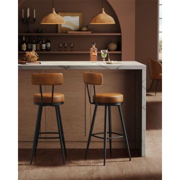 Set 2 scaune de bar Vasagle Maro 56x56x101.5 cm