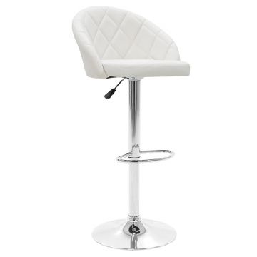 Saun de bar Balina, Alb, 52x53x109 cm