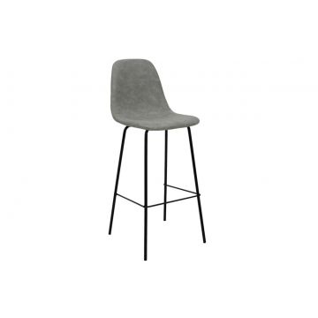 Scaun Bar Bella Negru-Gri, 109 x 41 x 40 cm