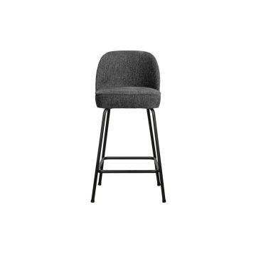 Scaun de bar albastru deschis din catifea (înălțime șezut 64 cm) Vogue – WOOOD