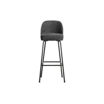 Scaun de bar albastru deschis din catifea (înălțime șezut 79 cm) Vogue – WOOOD