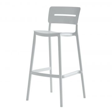 Scaun de bar ALEXA H75 CM - Alb