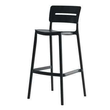 Scaun de bar ALEXA H75 CM - Negru