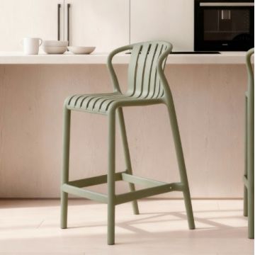 Scaun de bar BASTIO H65 CM - Verde