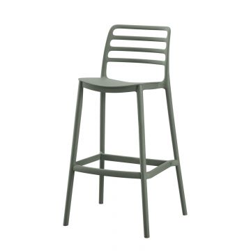 Scaun de bar BRETEL  H75 CM - Olive