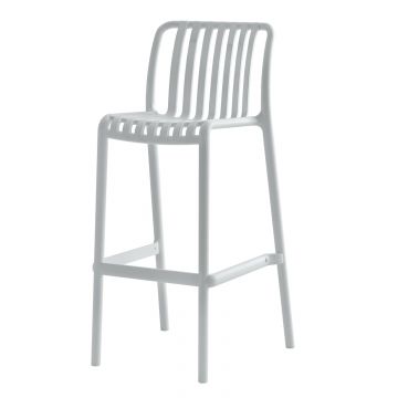 Scaun de bar DANILO  H75 CM - Alb