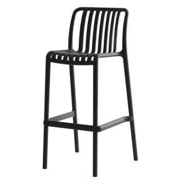 Scaun de bar DANILO  H75 CM - Negru