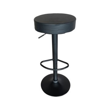 Scaun de bar Dianors reglabil pe inaltime baza, negru-negru, 38x38x75 cm
