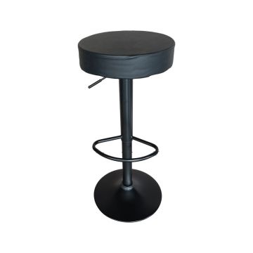 Scaun de bar Dianors reglabil pe inaltime, negru-negru, 38x38x75 cm - Negru