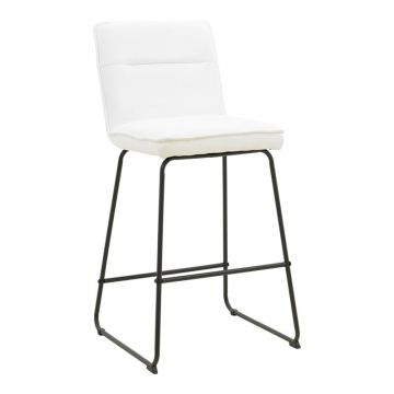 Scaun de bar Essential Alb 53x64.5x107 cm