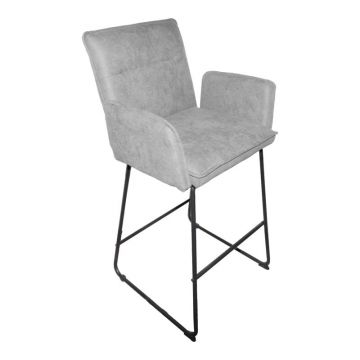 Scaun de bar Essential Gri 57x64.5x107 cm