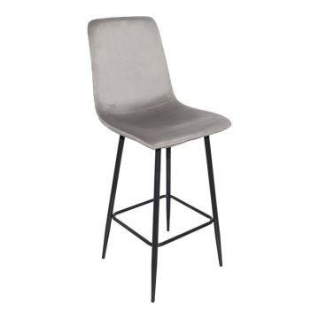 Scaun de bar Grato Gri 43.5x55x114 cm