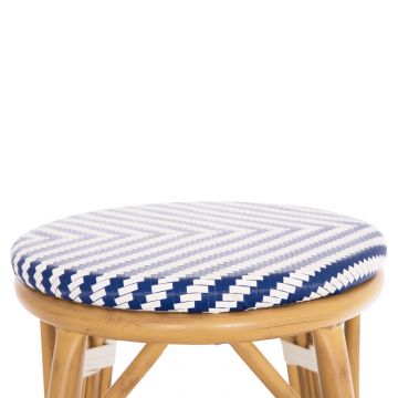 Scaun de bar HARDIV  H65 CM - Albastru