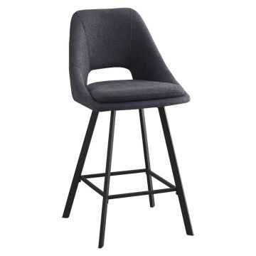 Scaun de bar Initiate, Crem - Bej, 48x56x98 cm