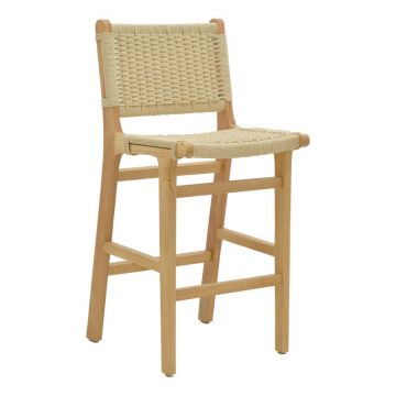 Scaun de bar Julien, lemn, Natural,  45x46x95 cm