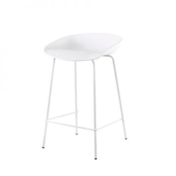 Scaun de bar NATY H64 CM - Alb