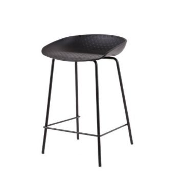 Scaun de bar NATY H64 CM - Negru