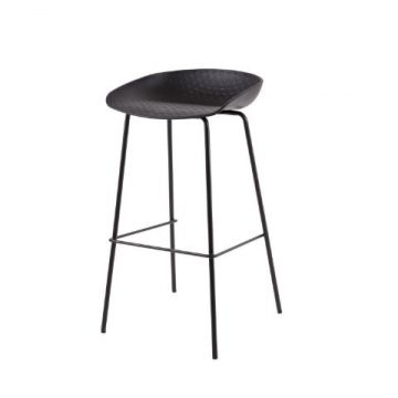 Scaun de bar NATY H74 CM - Negru