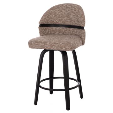 Scaun de bar rotativ APARCA H65 CM - Maro