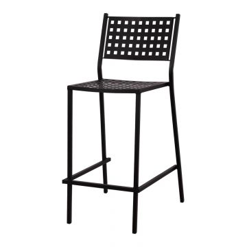 Scaun de bar TETRAL  H76 CM - Negru