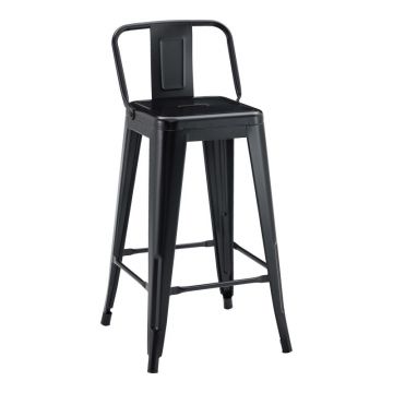 Scaun de bar Utopia, Negru, 42x42x86 cm