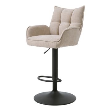 Scaune de bar crem cu înălțime ajustabilă 2 buc. Marilla – Unique Furniture