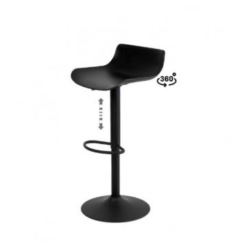 Scaune de bar ILARIO H60/80 CM - Negru